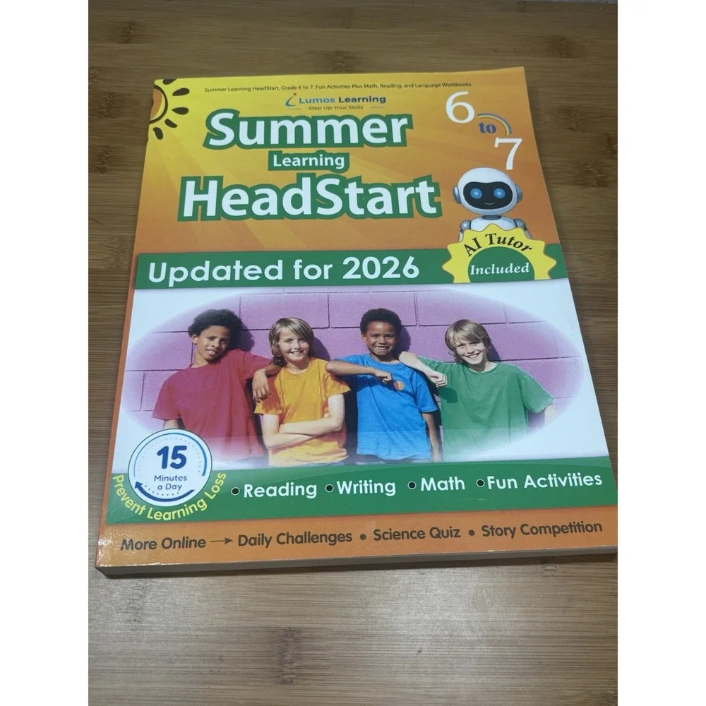 Summer Learning HeadStart, Grade 6 to 7: Fun Activities Plus Math, Reading,...